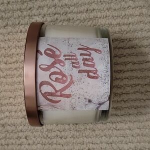 Rose All Day Three Wick Candle